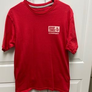 Volcom red tee size medium
